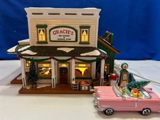 Dept 56 Snow Village Gracies's Dry Goods & General Store 54915 Minty + Extra