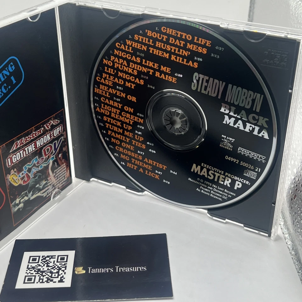 УСТОЙЧИВЫЙ MOBBIN' - ЧЕРНАЯ МАФИЯ * 1998 * БЕЗ ОГРАНИЧЕНИЙ ЗАПИСИ * МАСТЕР P * SNOOP DOGG - Изображение 3 из 4