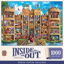 MasterPieces - Inside Out - Medieval Castle 1000 Piece Jigsaw Puzzle