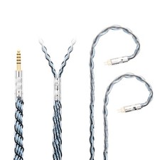 1.3M IEM 4.4mm Balanced 8Strand Earphone Cable 5N OCC SilverPlated Wire