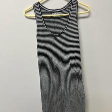 Everlane Women's Striped Maxi Dress Black and White Xsmall
