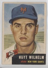 1953 Topps Hoyt Wilhelm (Bio Information is White) #151 HOF 0d08