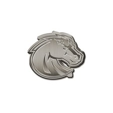 NCAA Boise State Broncos Antique Auto Emblem Antique Nickel Auto Emblem for C...