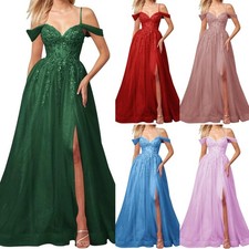 Bridesmaid Dress Lace Applique Prom Dresses A-Line Formal Evening Party Gown