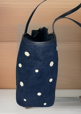 KATE SPADE SATURDAY Tote Bag Denim IDG Floral Slide Daisy