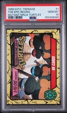 1989 OPC TMNT Title Card Epic Begins #1 PSA 10 Pop 1 RAREST