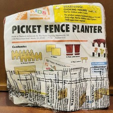 Home Depot Kids Workshop Picket Fence Planter DIY Kit Age 5