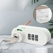 3 Digit Combination Lock Zinc Alloy ABS for Drawers Cabinets Toolboxes Lockers