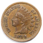 1899 Indian Head Penny Cent Extremely Fine+ (XF+)