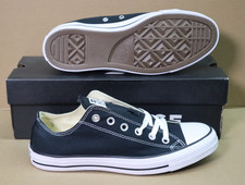 Converse Chuck Taylor All Star OX Black White M9166 Unisex Mens 7 Womens 9.5