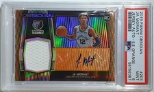 2019 Obsidian Ja Morant Rookie Patch Auto (RPA) ORANGE ETCH /50 - PSA 9 (POP2)