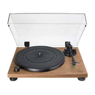 Audio-Technica AT-LPW40WN Fully Manual Belt Drive Turntable Plattenspieler Walnuss