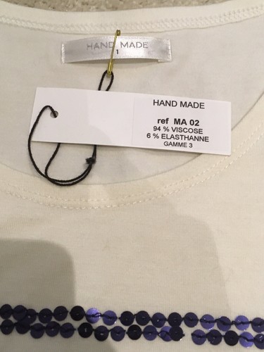 Hand Made( Similar To Majestic Filatures ) Deluxe Sequin Top Size 1 (UK8) NWT - Picture 2 of 8