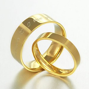 Uk Box Set Gold Lord Of Ring Elvish Matching Wedding Band Titanium Ring Set H Z6 Ebay