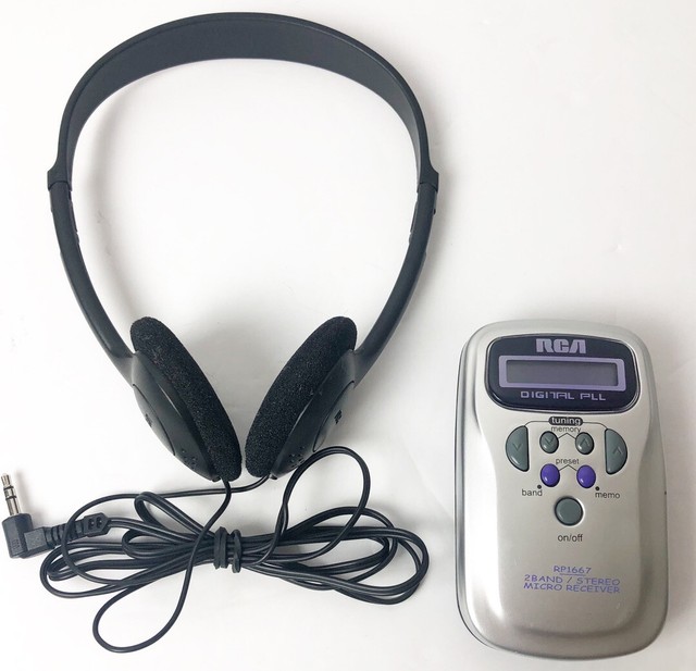 RCA RP1667 Am FM Stereo Headset Radio With Headphones for sale online