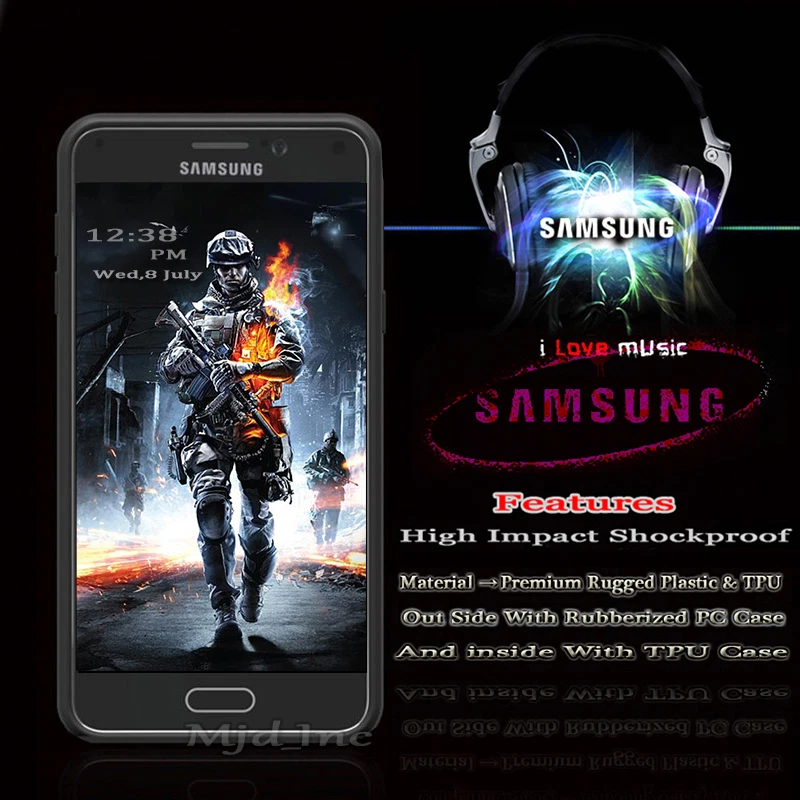 Funda delgada a prueba de golpes cepillada blindada para teléfono Galaxy Note 4 Samsung Note4 Foto 2 de 2