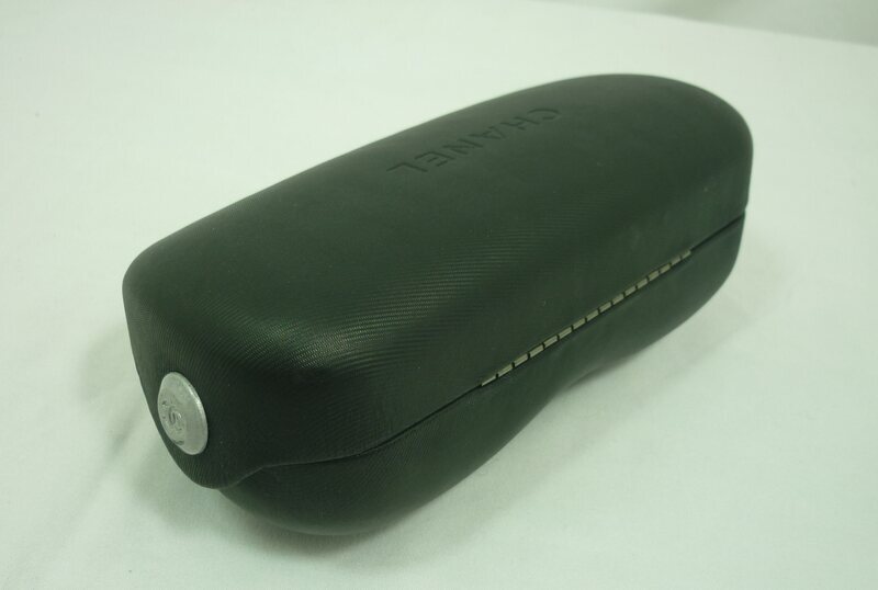 Chanel Logo Black Eyeglass / Sunglass Hardcase - Case Only
