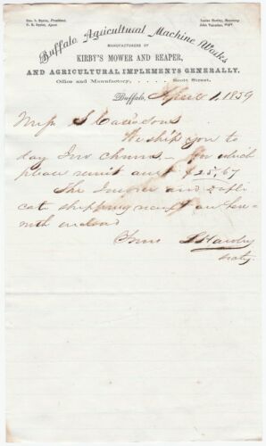 Lucian Hawley 1859 Buffalo NY Head IRS Broke up Whiskey Ring RARE Letter Signed - Photo 1 sur 1