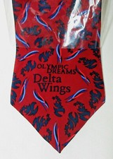 Collectible Neck Tie OLYMPIC DREAMS Delta Wings by All-Bilt Uniforms 1996