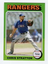 2024 Topps Heritage Mini Chris Stratton #430 Texas Rangers