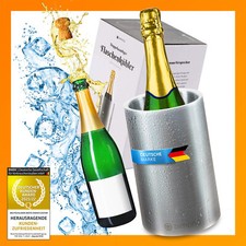 1,5 L Flaschenkühler Sektkühler Weinkühler Getränkekühler aus Edelstahl mattiert