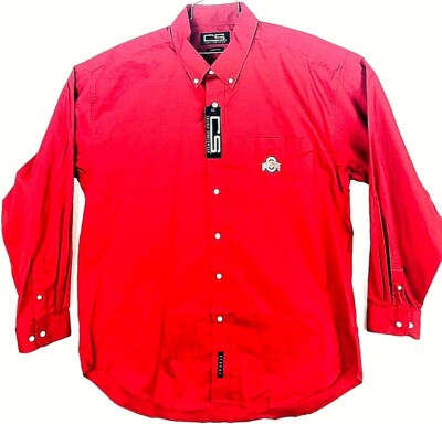 osu dress shirts Ohio State Buckeyes Men's Dress Shirt Wrinkle Free Officially Licensed