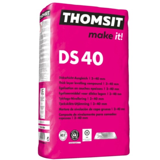 Thomsit Sleeve DS 40 Dickschicht-Ausgleich 25 KG To Compensator Size Er Bumps
