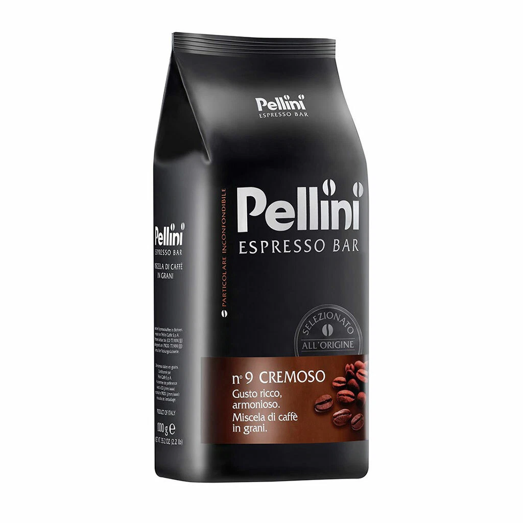 Pellini Espresso Bar Cremoso 1000g 2.2 LBS Coffee Beans x12 Bags