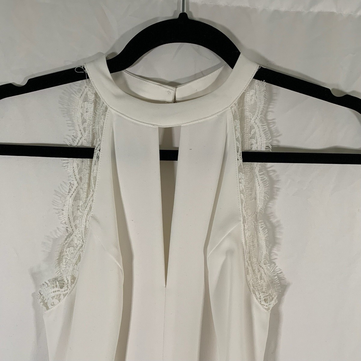 NBD Mini Dress Women's XS White lace Back High Neck Fit Flare Sleeveless Dress | eBay NBD Mini Dress Women's XS White lace Back High Neck Fit Flare Sleeveless Dress | eBay