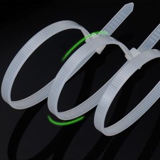 400-1000Pcs Cable Ties Heavy Duty 4 in Nylon Wrap Wire Zip UV Resistant UL