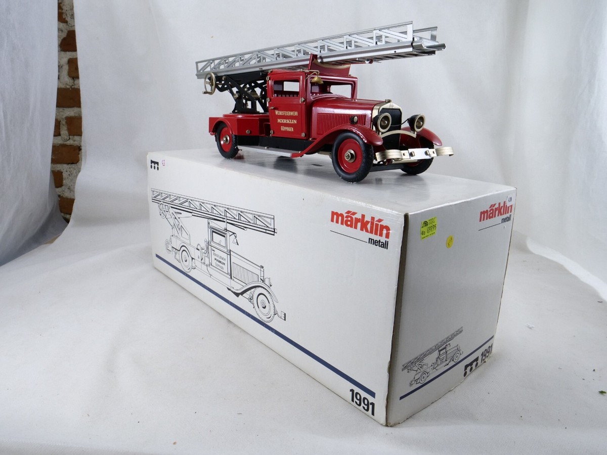 Märklin 1991 Camion Pompier Werksfeuerwehr Güppingen Rare Neuf 395040913478
