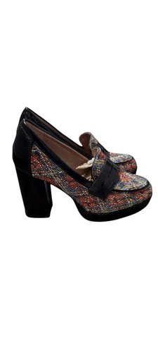 Glitzernde bunte Betsey Johnson Adelyn Strass Loafer/Absätze Party Schuhe 8 - Bild 2 von 7