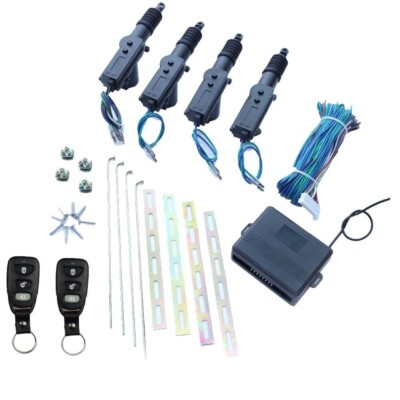 Universal Car 4Door Power Lock Kit Keyless Entry System Security Remote Central