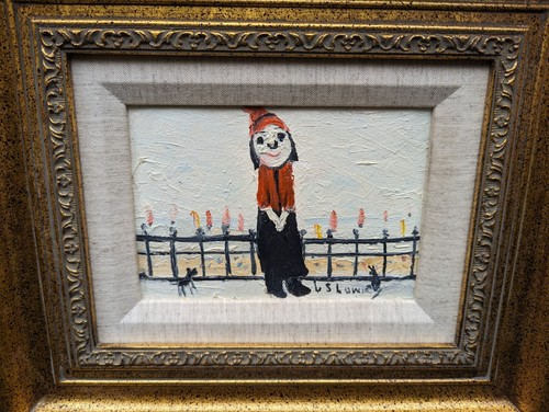 L S LOWRY Attributed Signed FRAMED OIL PAINTING ORIGINAL ARTWORK - Picture 2 of 13