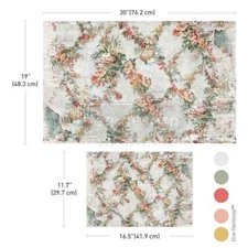 Re-Design with Prima, Double Delight, Decoupage Fiber Paper Set, Jardin Fleuri,