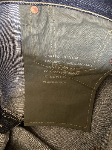 RRL Jeans Men's Straight leg raw vintage 5 Pocket selvedge denim size m 30 1944 - Picture 2 of 12