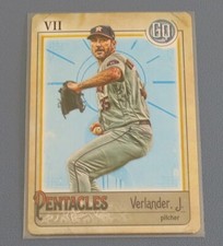 2021 Topps Gypsy Queen #TOD-21 Justin Verlander Tarot of the Diamond Pentacles