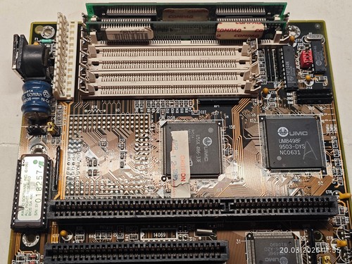 486 *EDO* mini Motherboard Soyo SY-019S with UMC U5SX-33 CPU & 16 MB RAM + Bonus - 第 4/10 張圖片