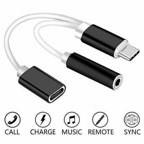 USB Type C To 3.5mm Aux Audio Charging Adapter Splitter Headphone Jack Black. F - Picture 3 of 15