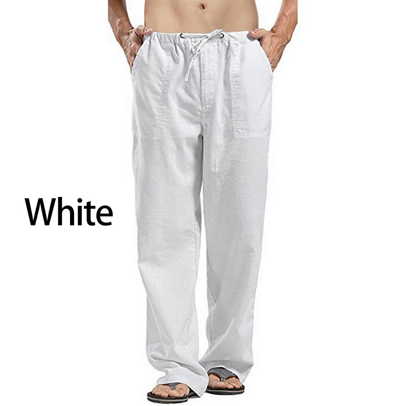 Linen baggy pants sale