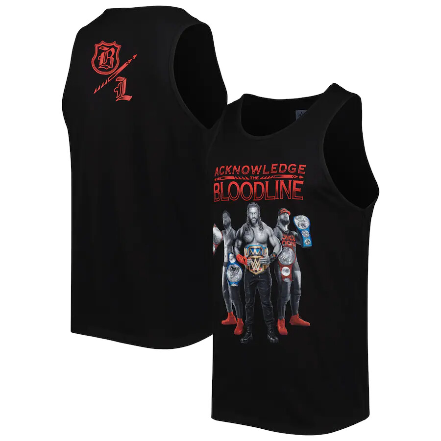 WWE ROMAN REIGNS “ACKNOWLEDGE THE BLOODLINE” OFFICIAL TANK TOP ALL