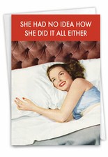 1 Funny Blank All Occasions Greeting Card - No Idea Either - w/Envelope, US-Made