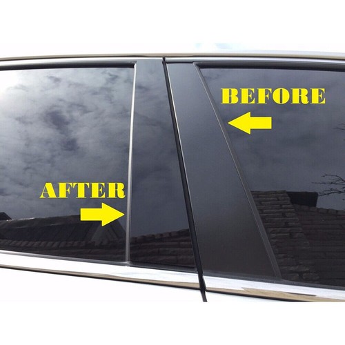 8Pcs Gloss Black Pillar Posts Door Window Cover Fit For BMW X5 E70 2007-2013 - Bild 4 von 10