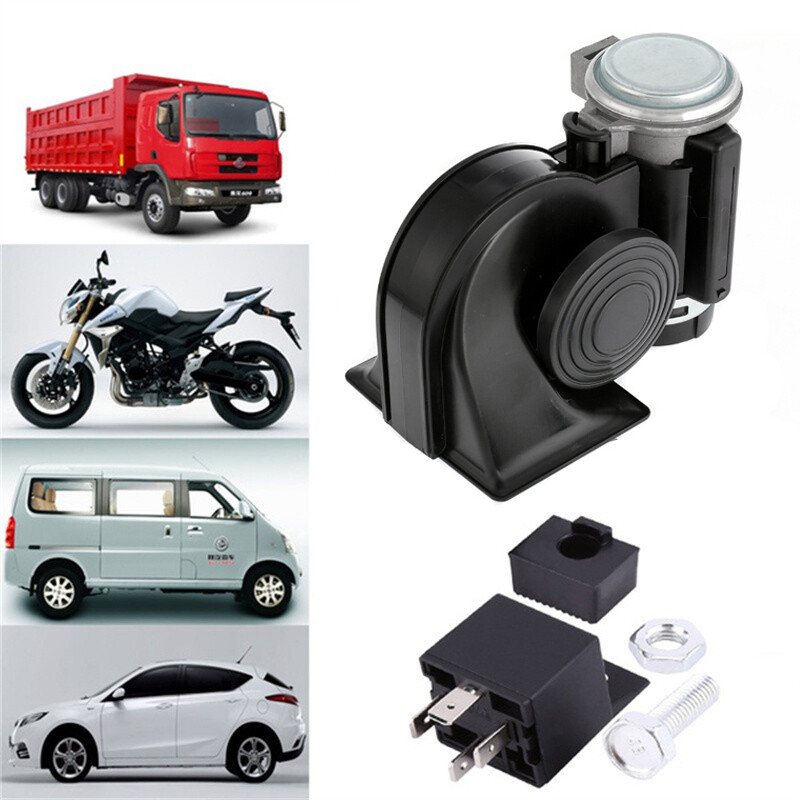 2 X Super Loud Dual Trumpet Train Air Horn 12V System For Car Truck Boat Speaker