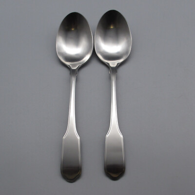 Oneida 18/10 Stainless Flatware VALLEY FORGE - Forge Serving Spoons - Set of Two