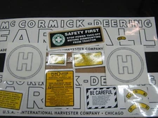 Farmall  H Decal Set  1939-1944  "McCORMICK-DEERING FARMALL" 