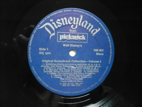 Walt Disney Original Soundtrack Collection Vol. 2 Vinyl UK Disneyland LP EXC+++ - 第 2/8 張圖片