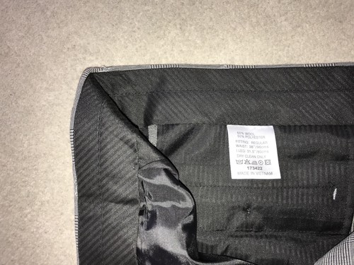 DANIEL HECHTER - TRAJE DE LANA GRIS 3 piezas para hombre - 44 Reg - W38 L31.5 - USADO UNA VEZ - Imagen 13 de 13