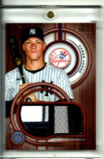 Aaron Judge 2025 Topps Tribute Baseball  Dual Relic Orange # d 24/25 # DR-AJ RI