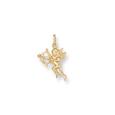 Kleiner leichter Amor Charm Anhänger 9 kt Gold 0,57 g